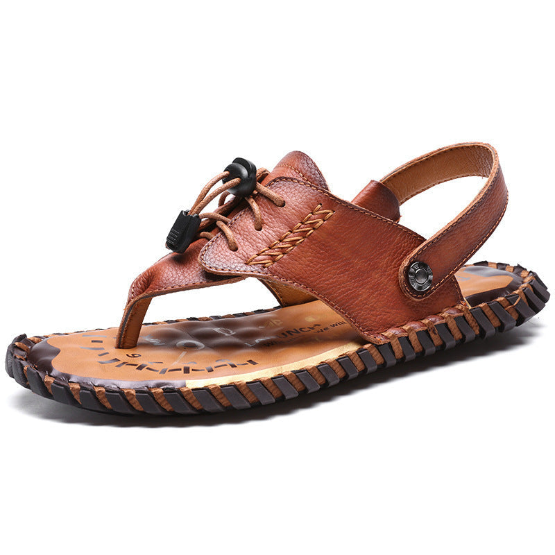 Casual Beach Shoes Fashionable Mens Versatile Two-way Footwear In Large Sizes