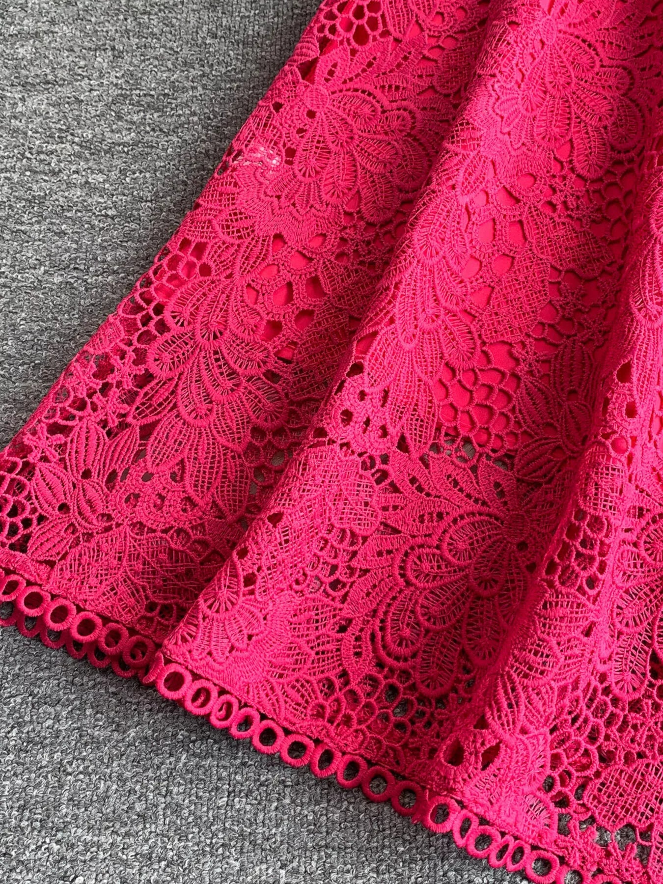 Lace Sleeveless A-Line Dress