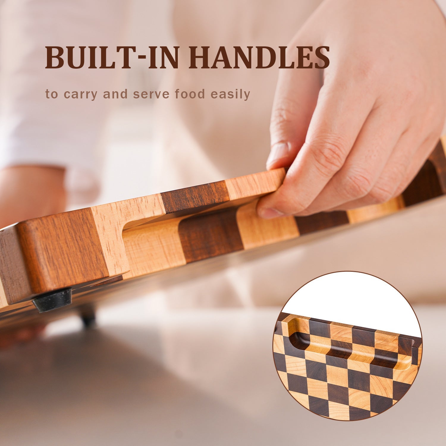 Checkered Lovewood Cutting Board