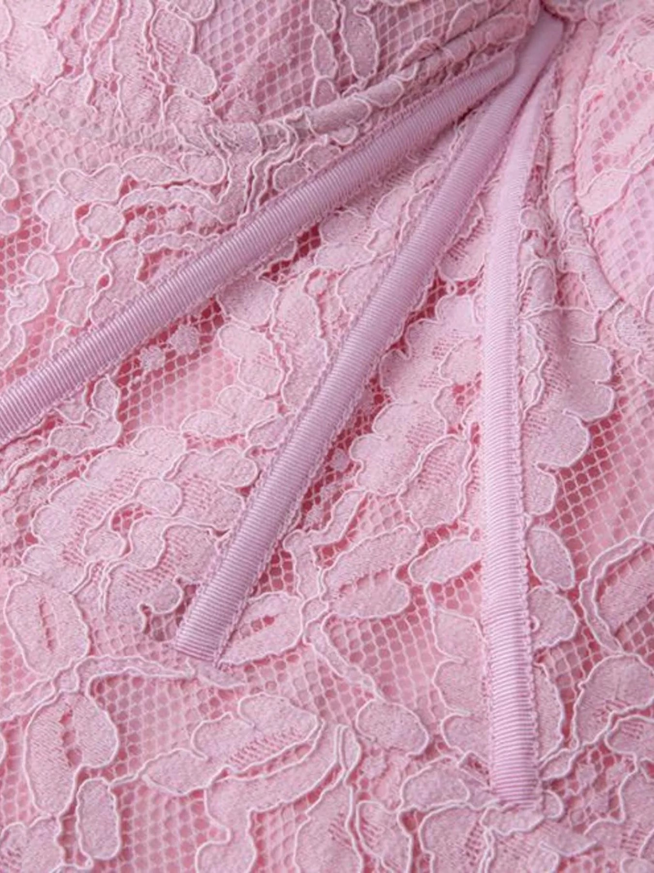 Lace Long Sleeve Midi Dress
