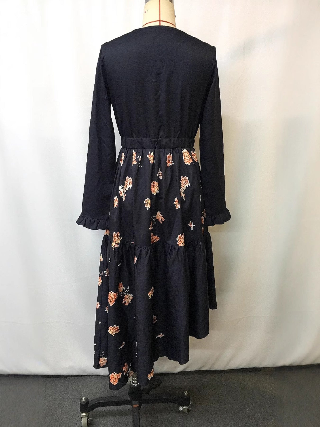 Floral Print Long Sleeve Dress