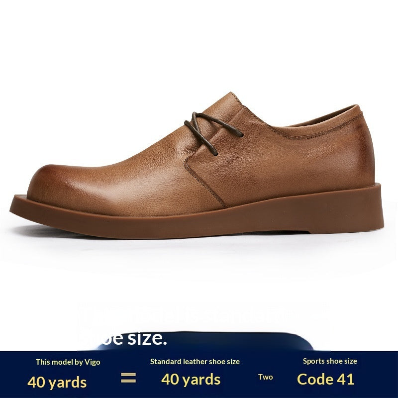 Mens Breathable Casual Leather Shoes