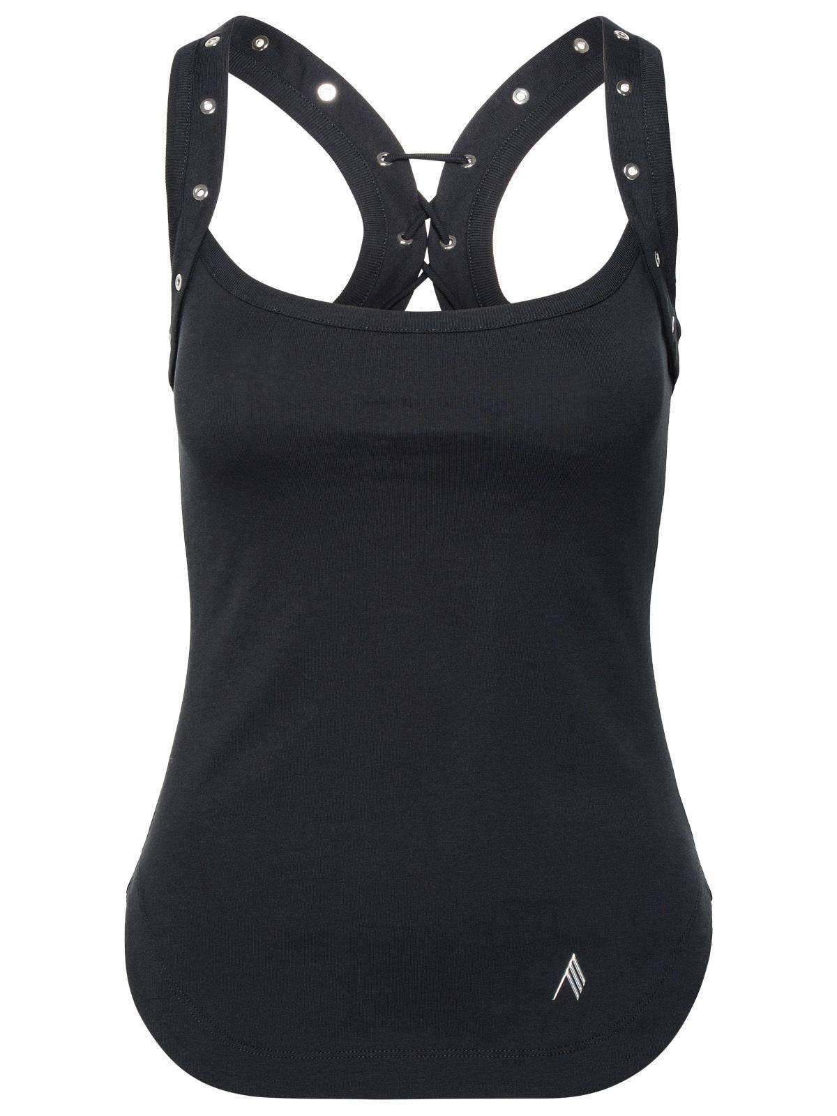 The Attico Black Cotton Top Women