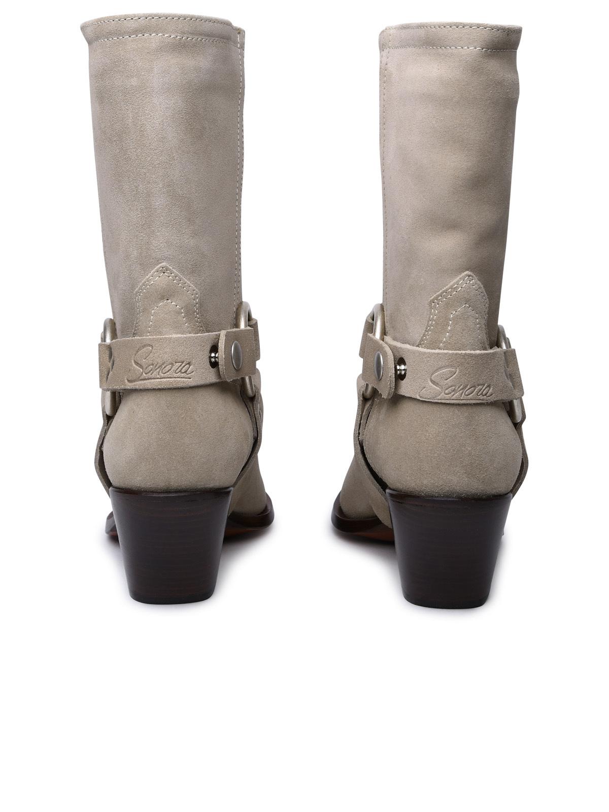 Sonora Beige Suede Ankle Boots Women
