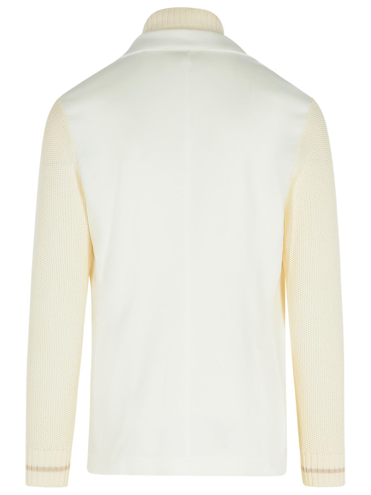 Eleventy White Cotton Blend Cardigan Men
