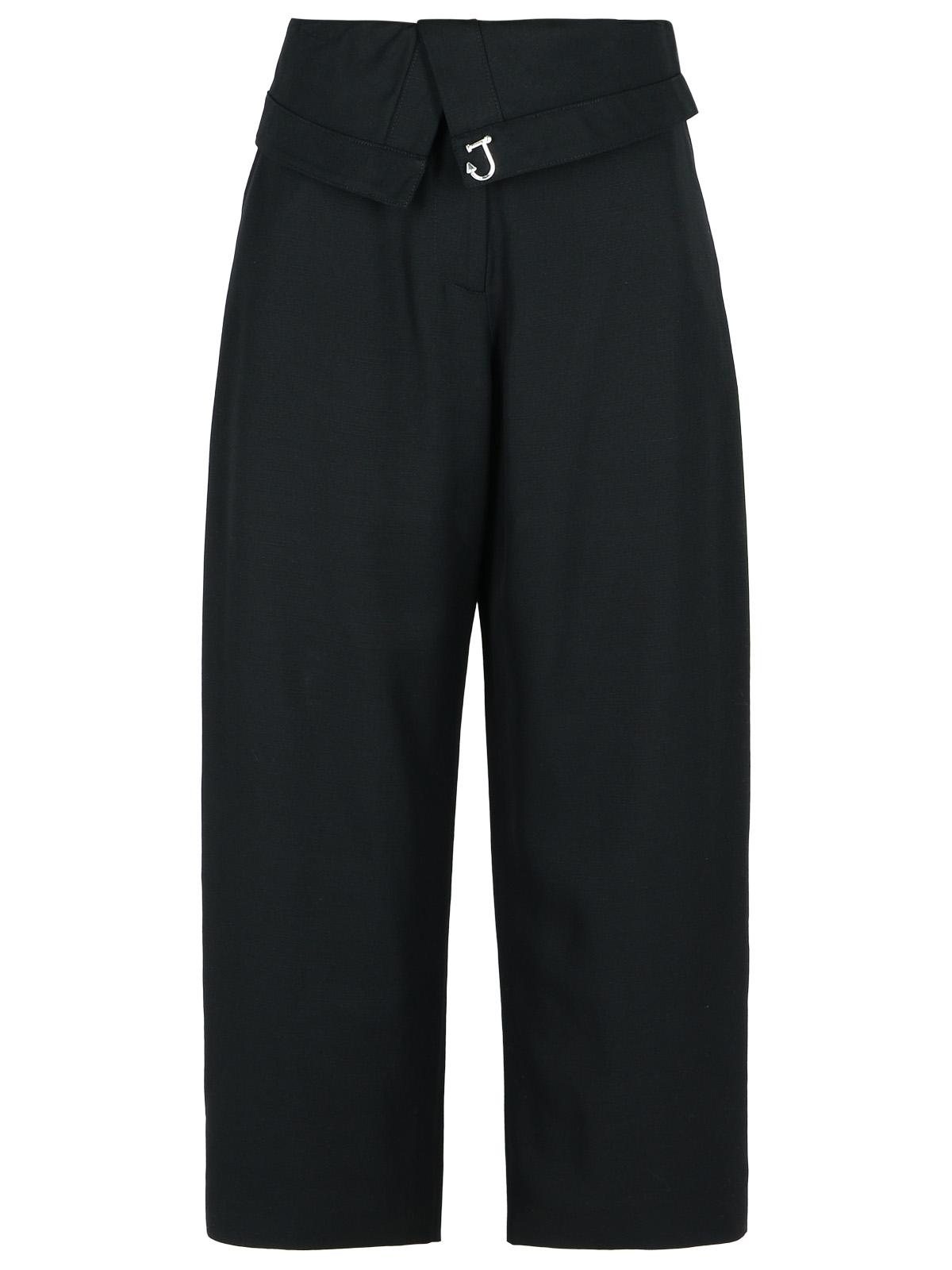 Jw Anderson Black Viscose Trousers Women