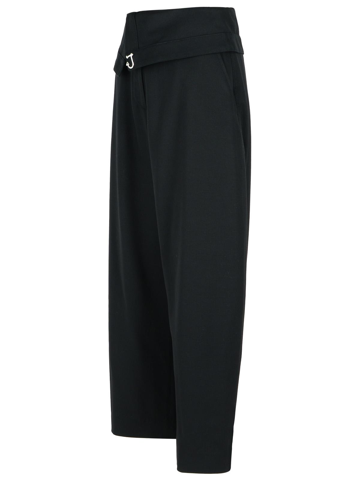 Jw Anderson Black Viscose Trousers Women