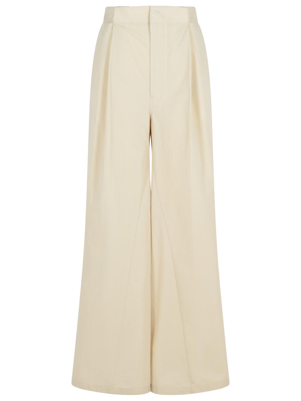 Maison Margiela 'Over' Ivory Cotton Blend Pants Women