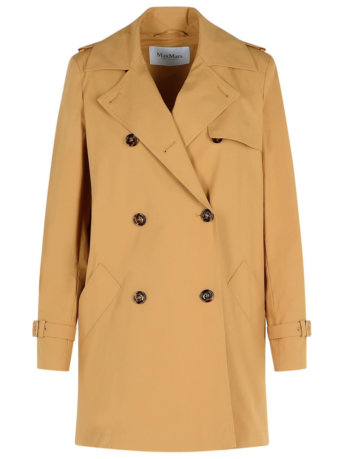 Max Mara 'Landa' Black Cotton Trench Coat Women