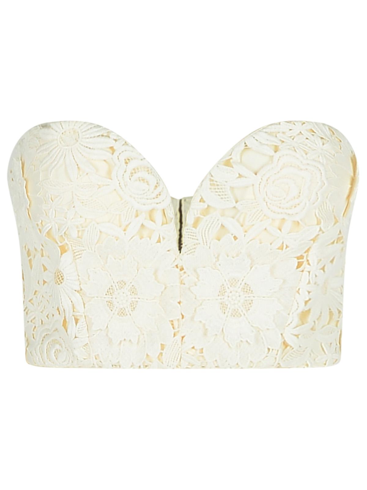 Rotate '3D' White Polyester Corset Women