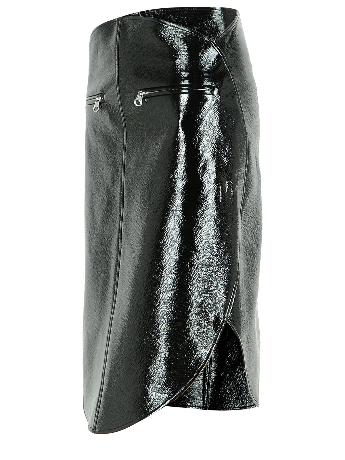 Courreges Black Cotton Blend Skirt Women