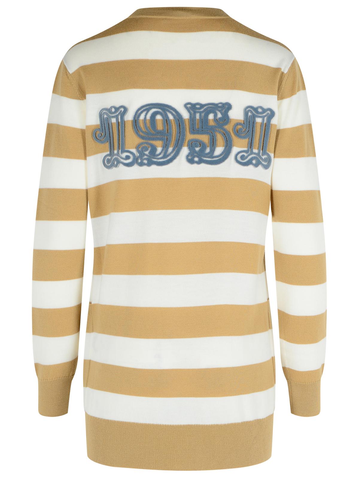 Max Mara 'Fiemme' Virgin Wool Sand Cardigan Women