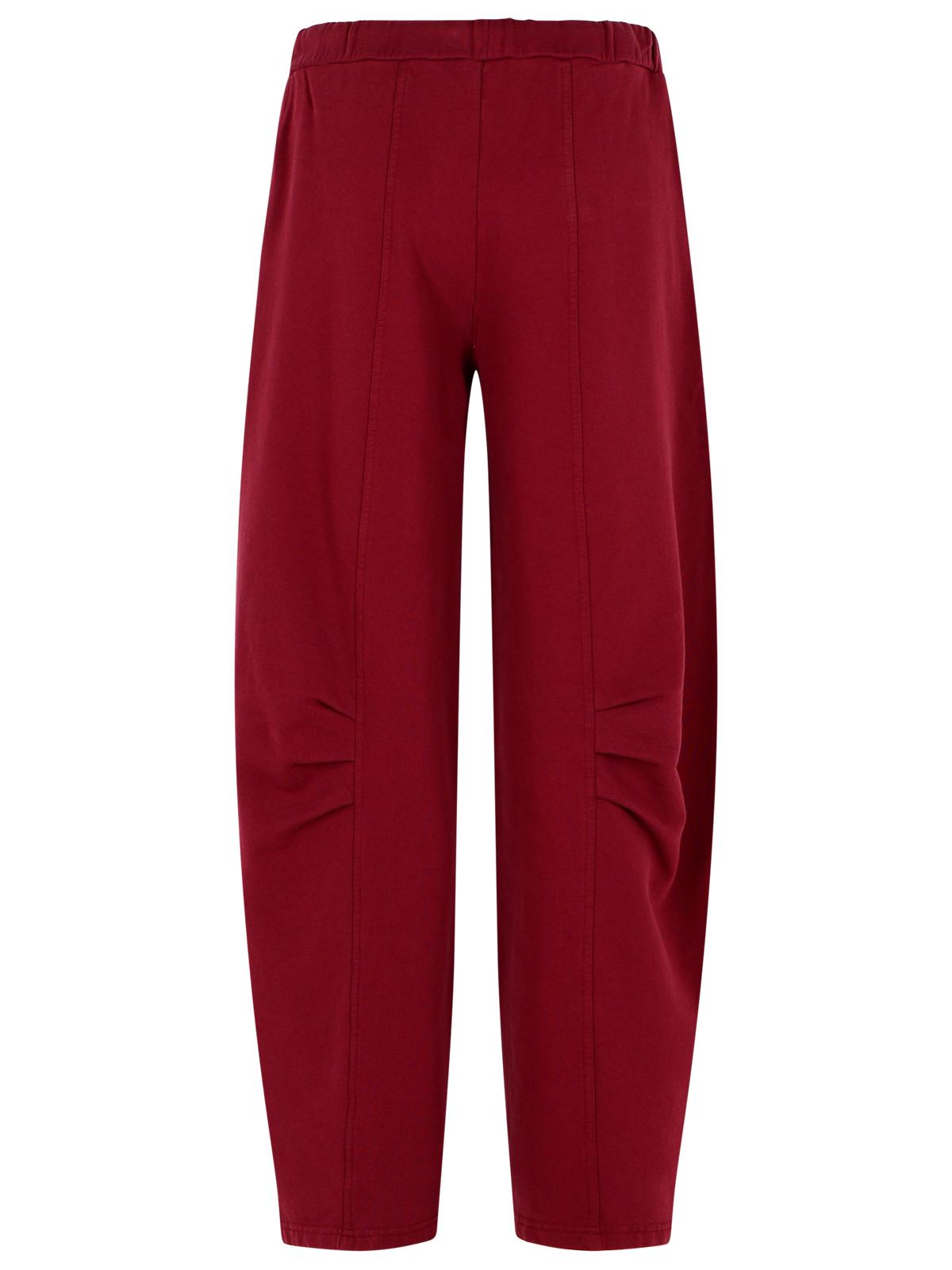 Rotate Pantalo In Burgundy Cotton Women