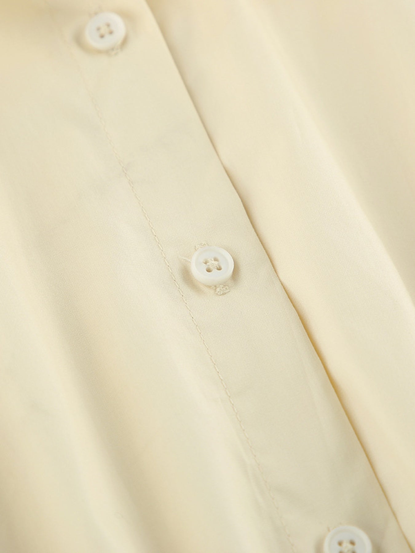 Button Front Bubble Hem Dress