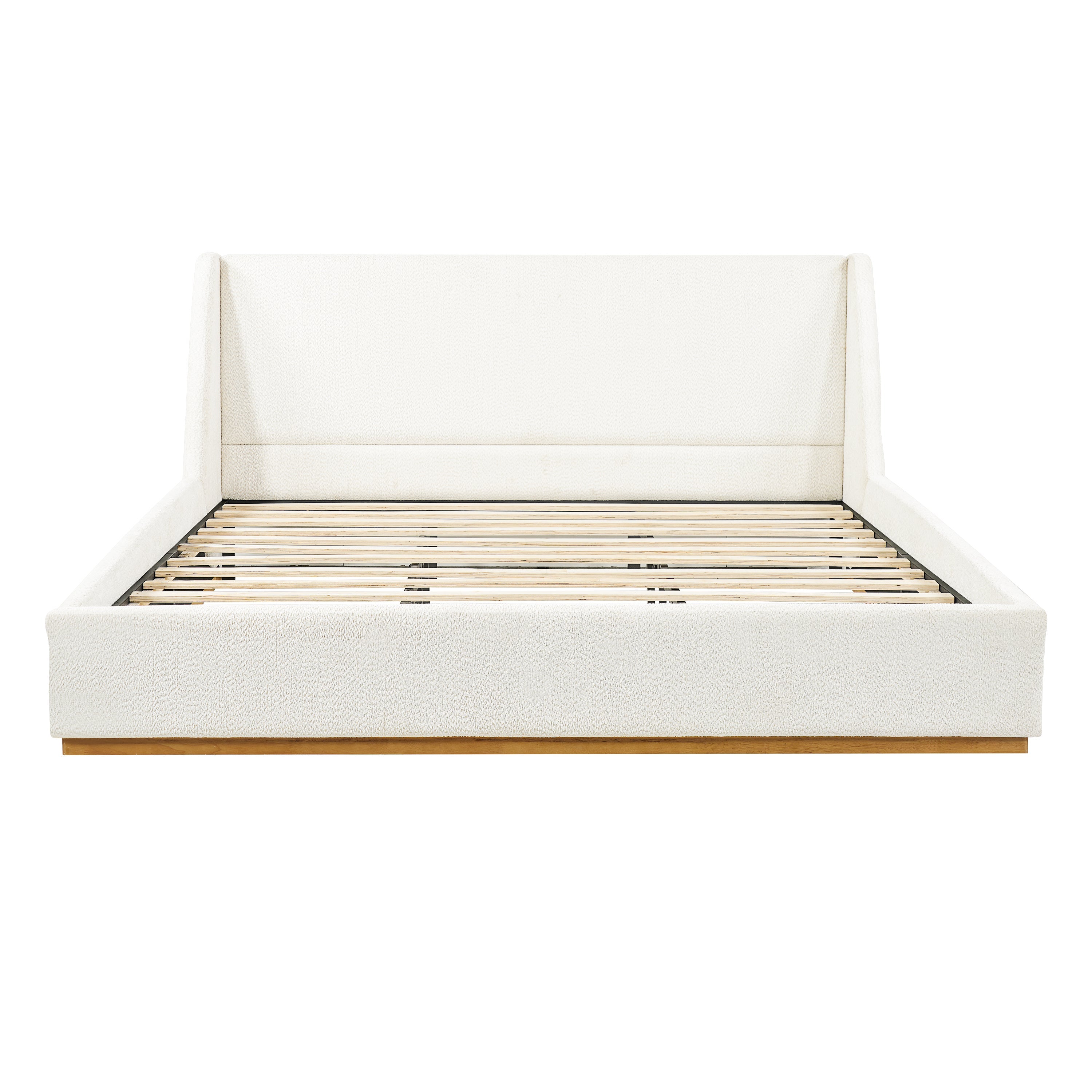Luxury Upholstered Bed with Wings