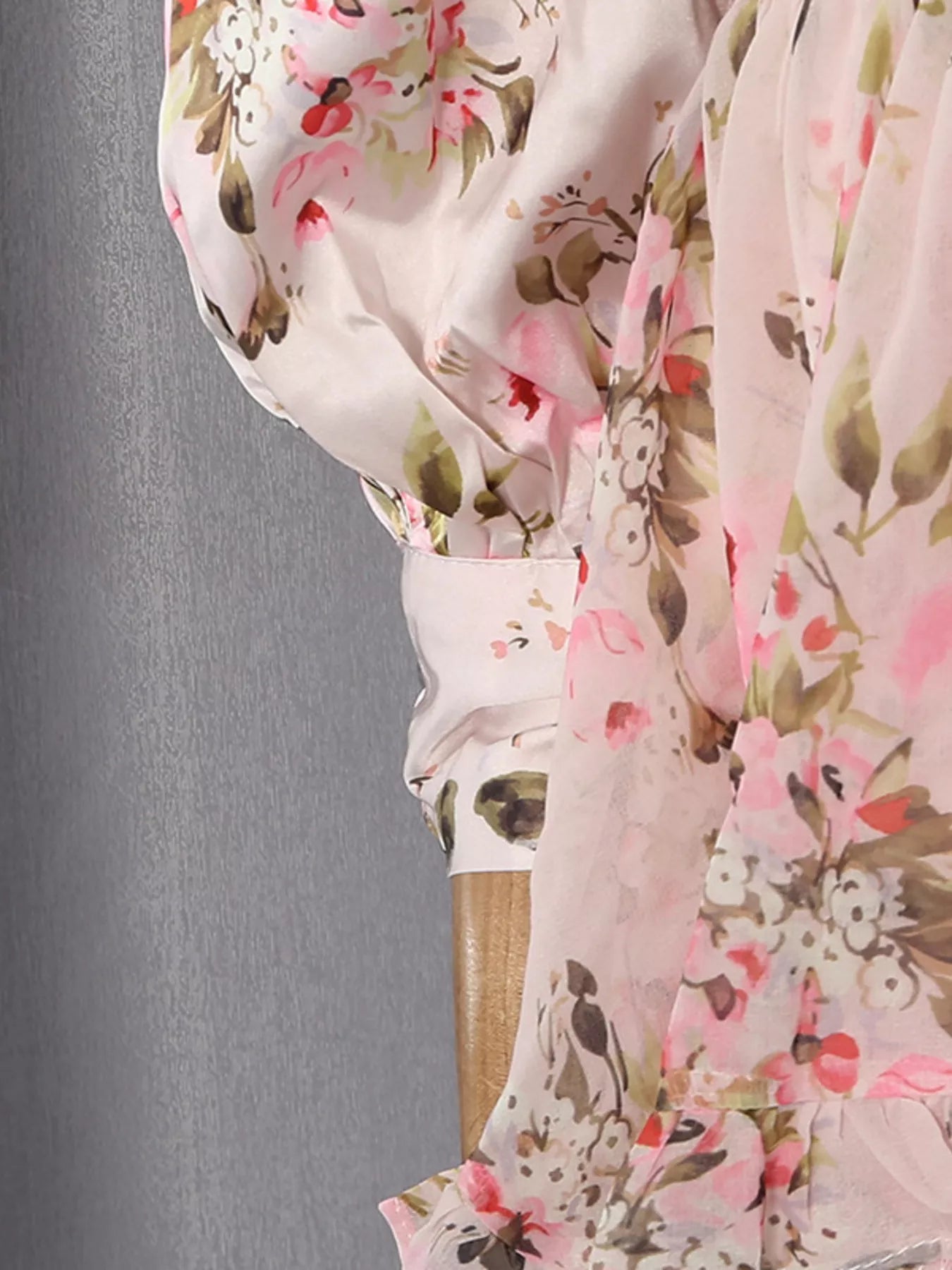 Floral Print Ruffle Mini Dress