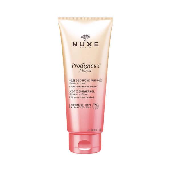 Nuxe Prodigieux Floral Shower Gel: Gently Cleansing, Moisturizing Body Wash with Sweet Almond Oil & Natural Floral Scent - Vegan Formula