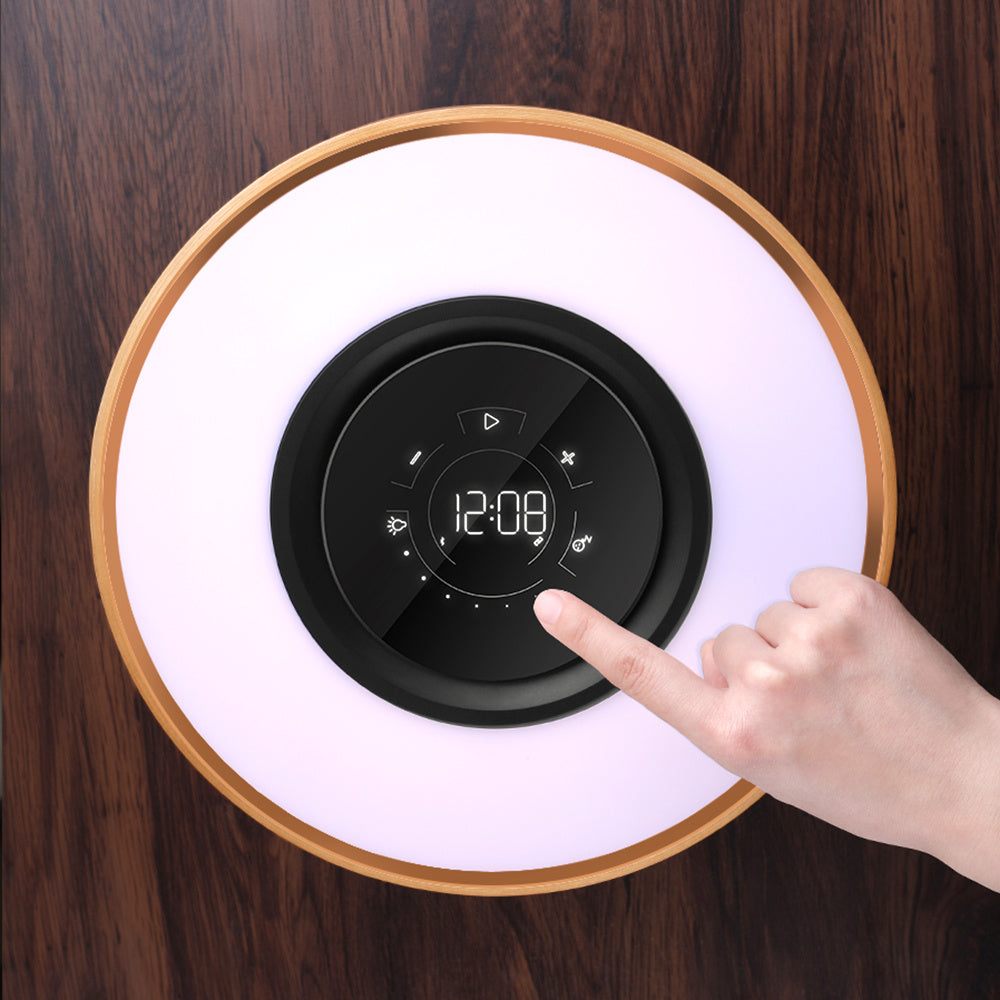 Luminary Speaker Lamp — Bluetooth 5.0, Wireless Charging & LED Ambient Light