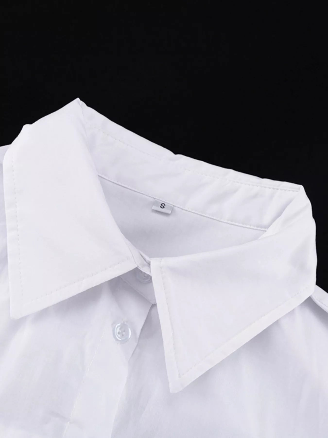 Button Front Long Sleeve Maxi Shirt Dress