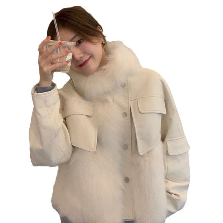 Luxe Faux Fur Moto Jacket
