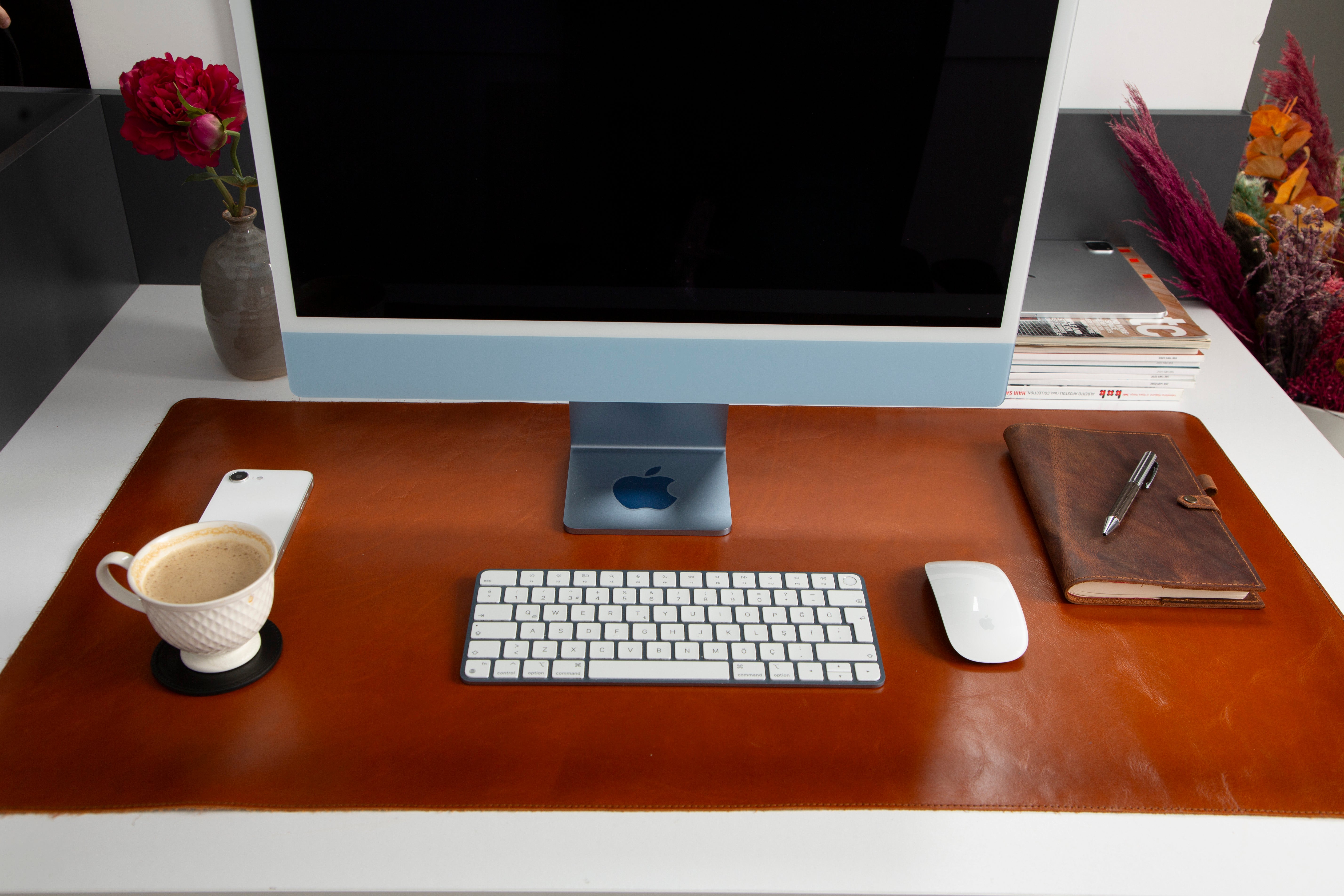 Natural Leather Desk Mat (91 cm x 48 cm)