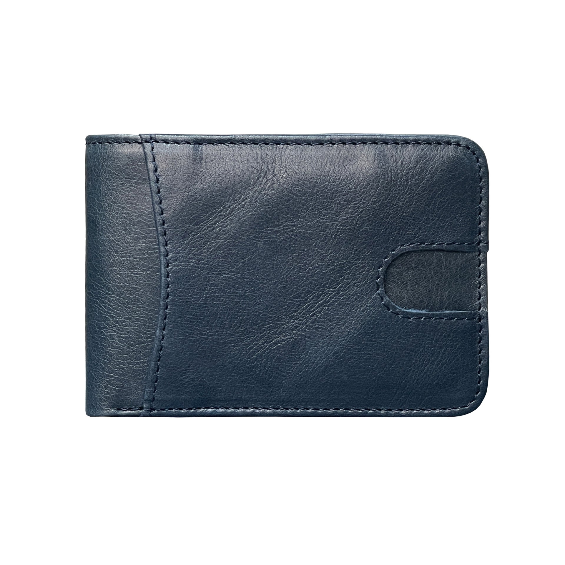 Oil-waxed Leather US Dollar Clip Card Holder