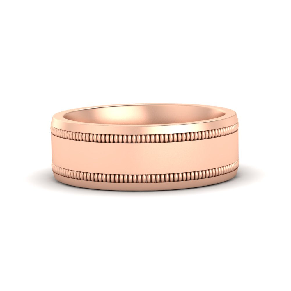 Mens Band Double Milgrain
