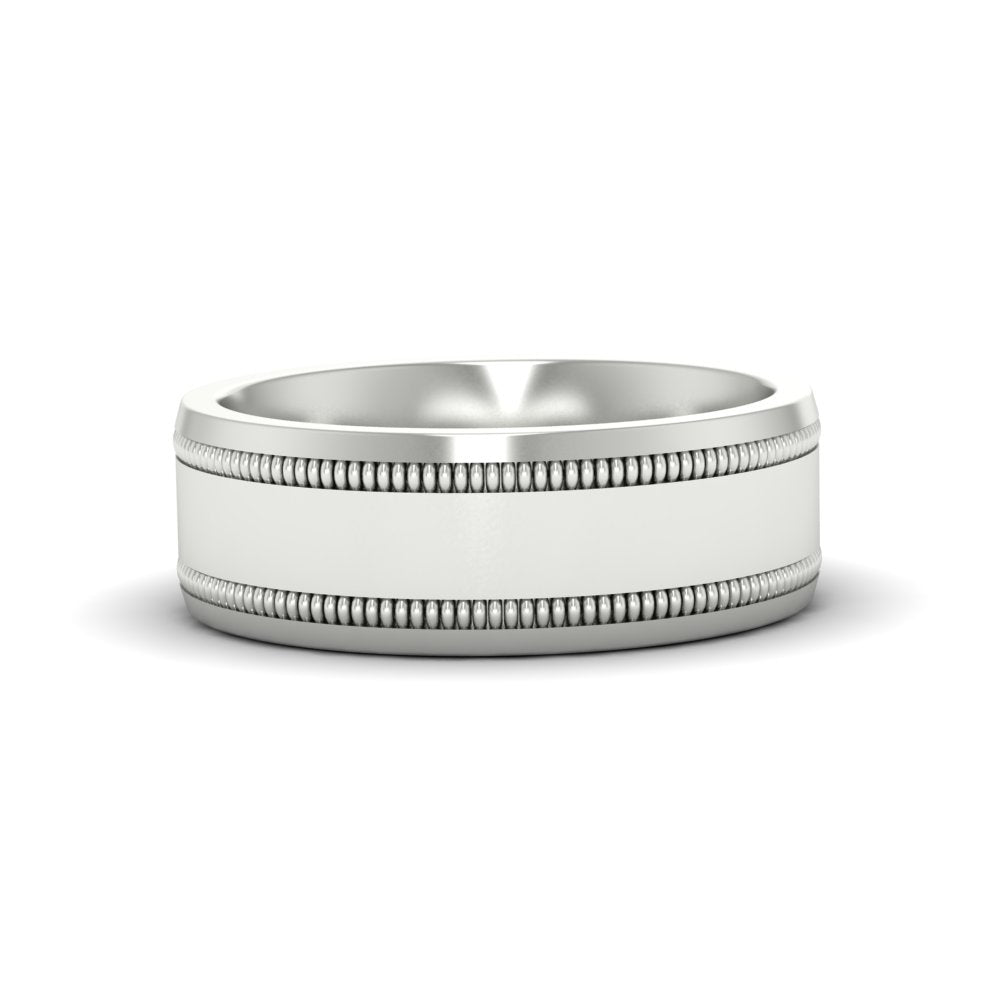 Mens Band Double Milgrain
