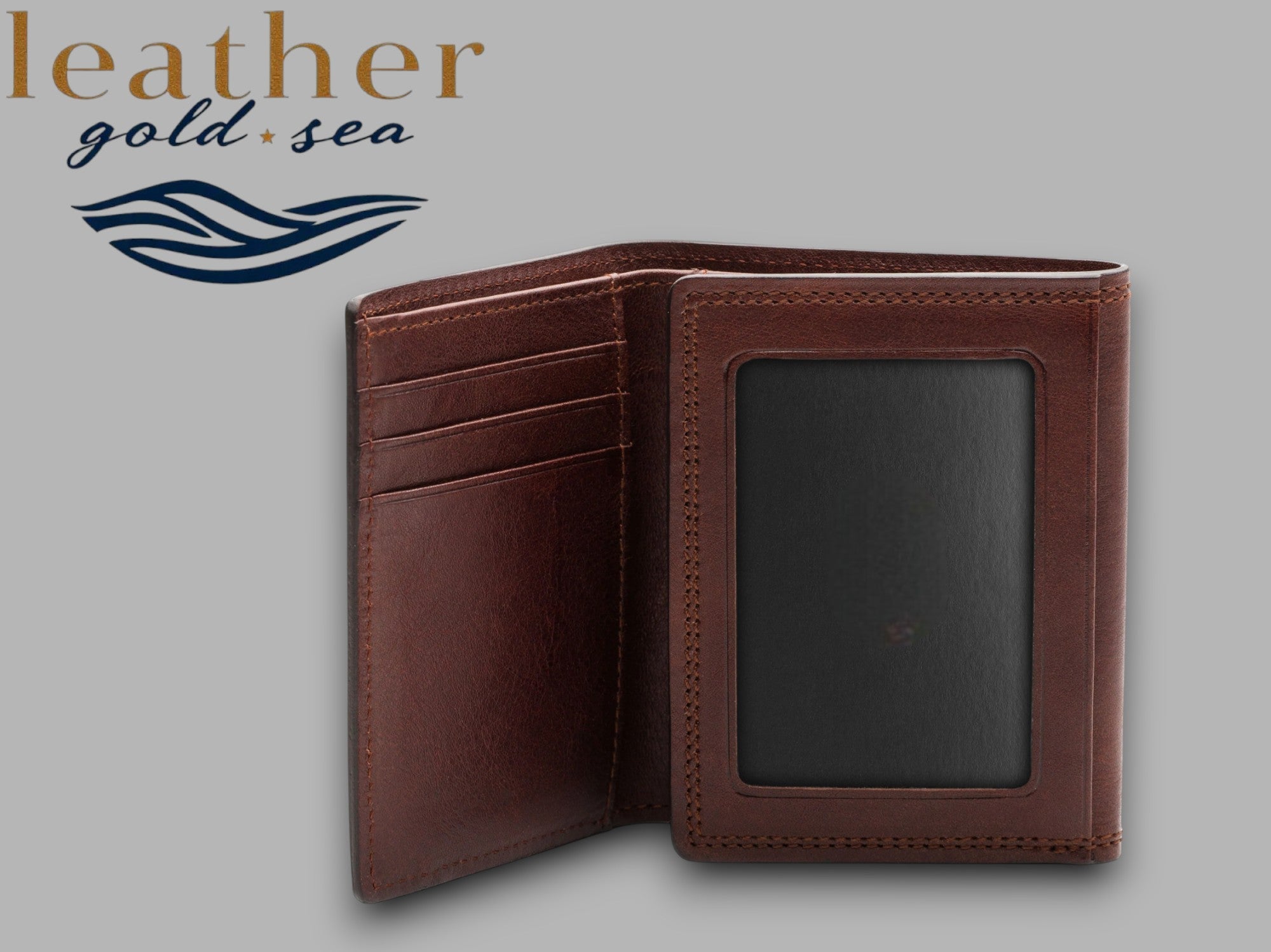 Slim Wallets for Men – Dark Brown | made in usa