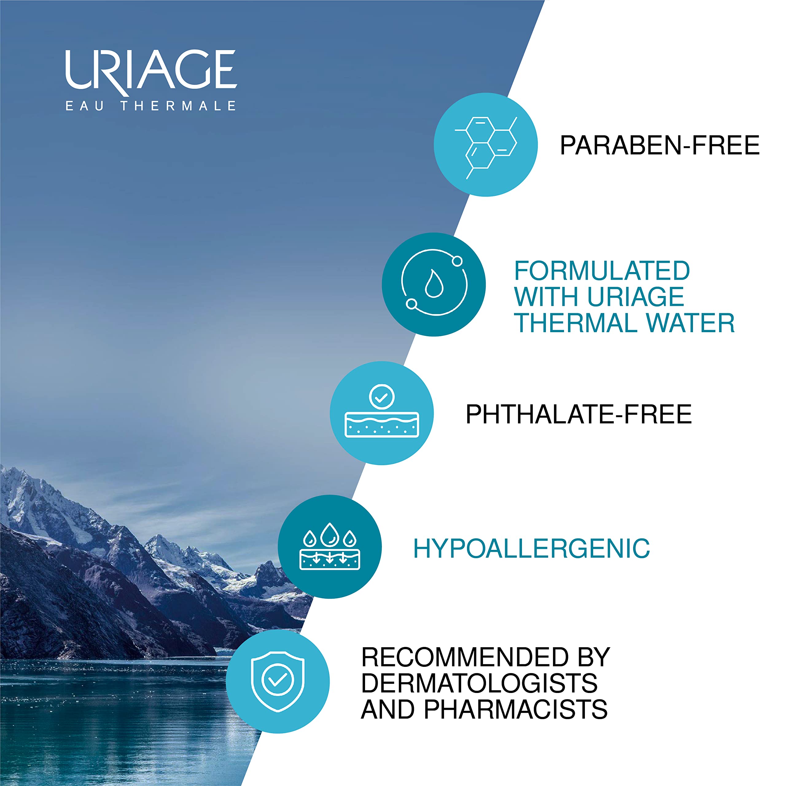 Uriage Bariederm Cica Gel - Gentle Cleansing Gel for Sensitive Skin, Face & Body Wash for Babies to Adults