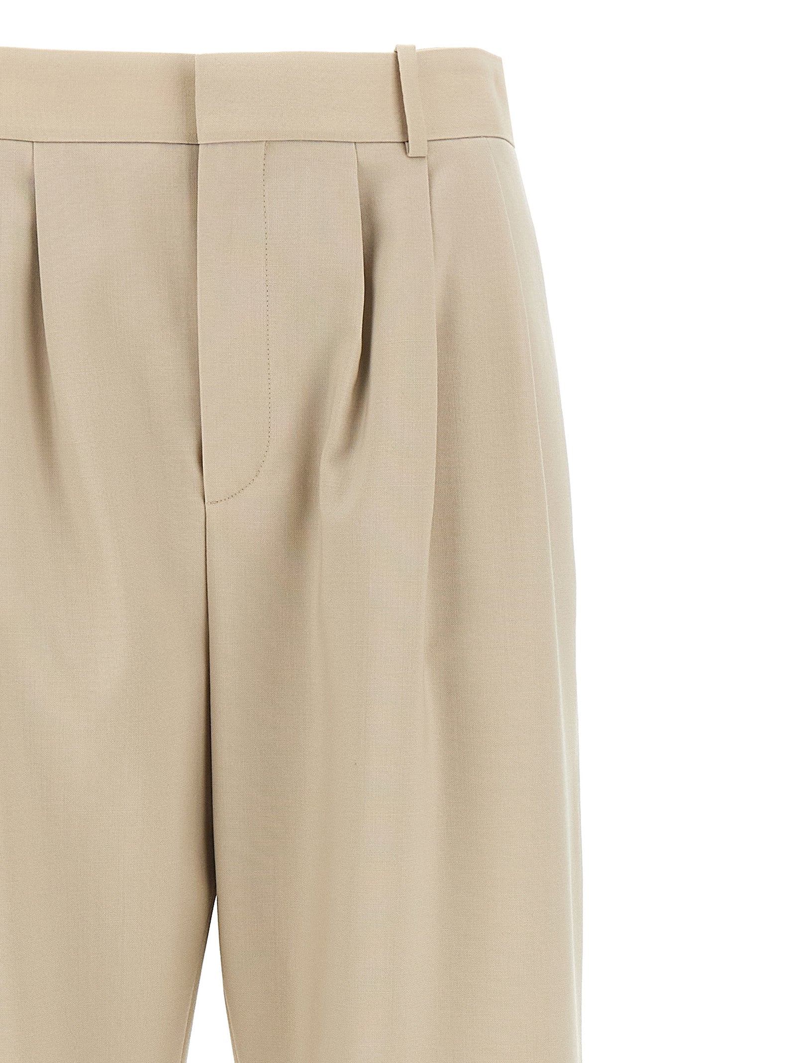 Saint Laurent Women Pleat Pants