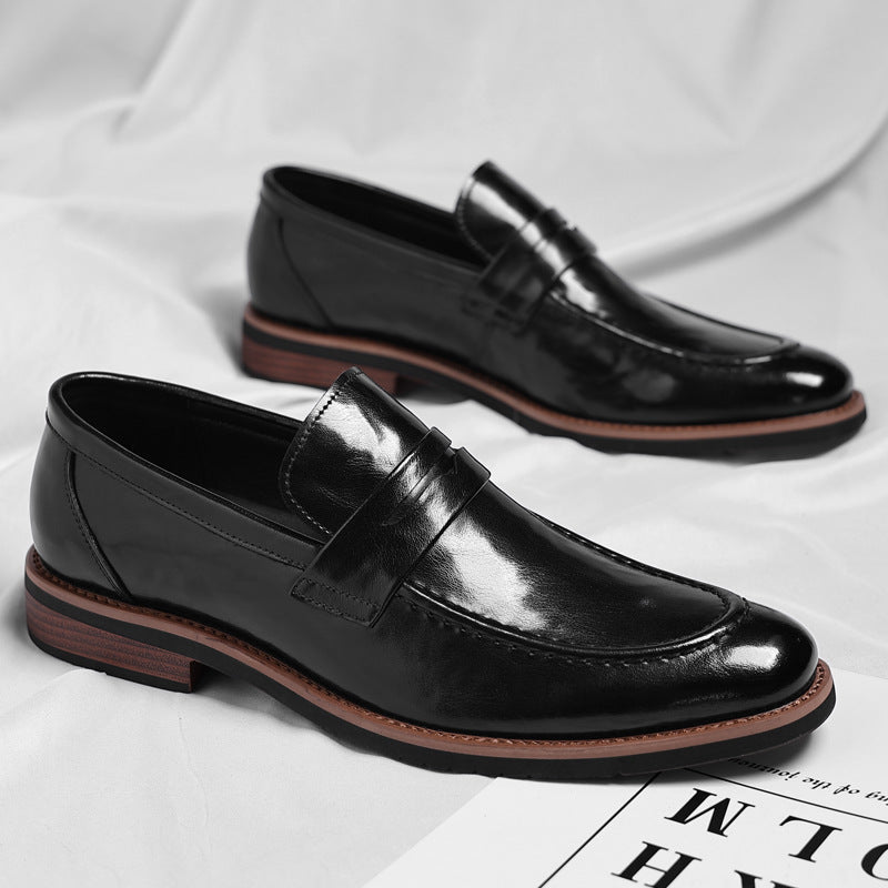 Oxford Leather Men's Pointed-toe Dress Cross-border Business Shoes