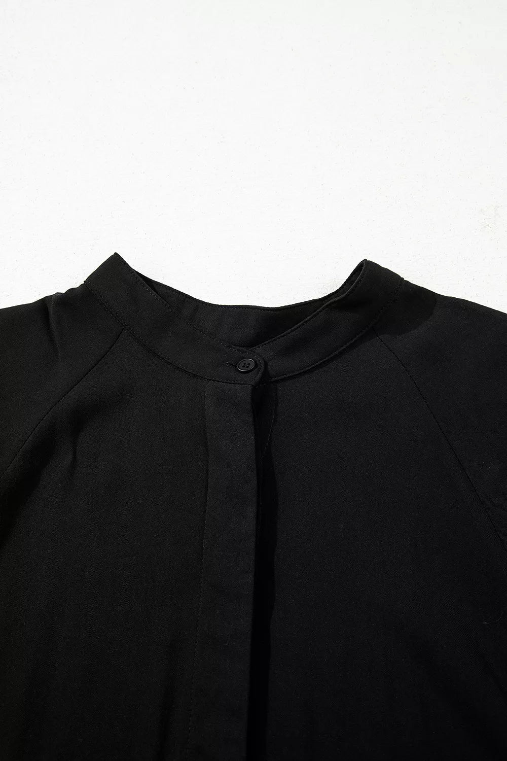 Hidden Buttons Short Sleeve Ruffle Tiered Long Flared Dress