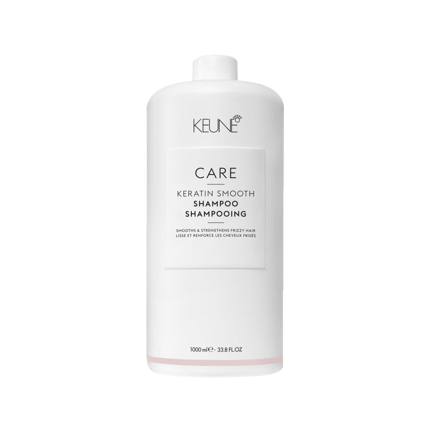 Keune Keratin Smooth Shampoo 1000ml - Smoothing & Nourishing Keratin-based Formula for Frizzy Hair
