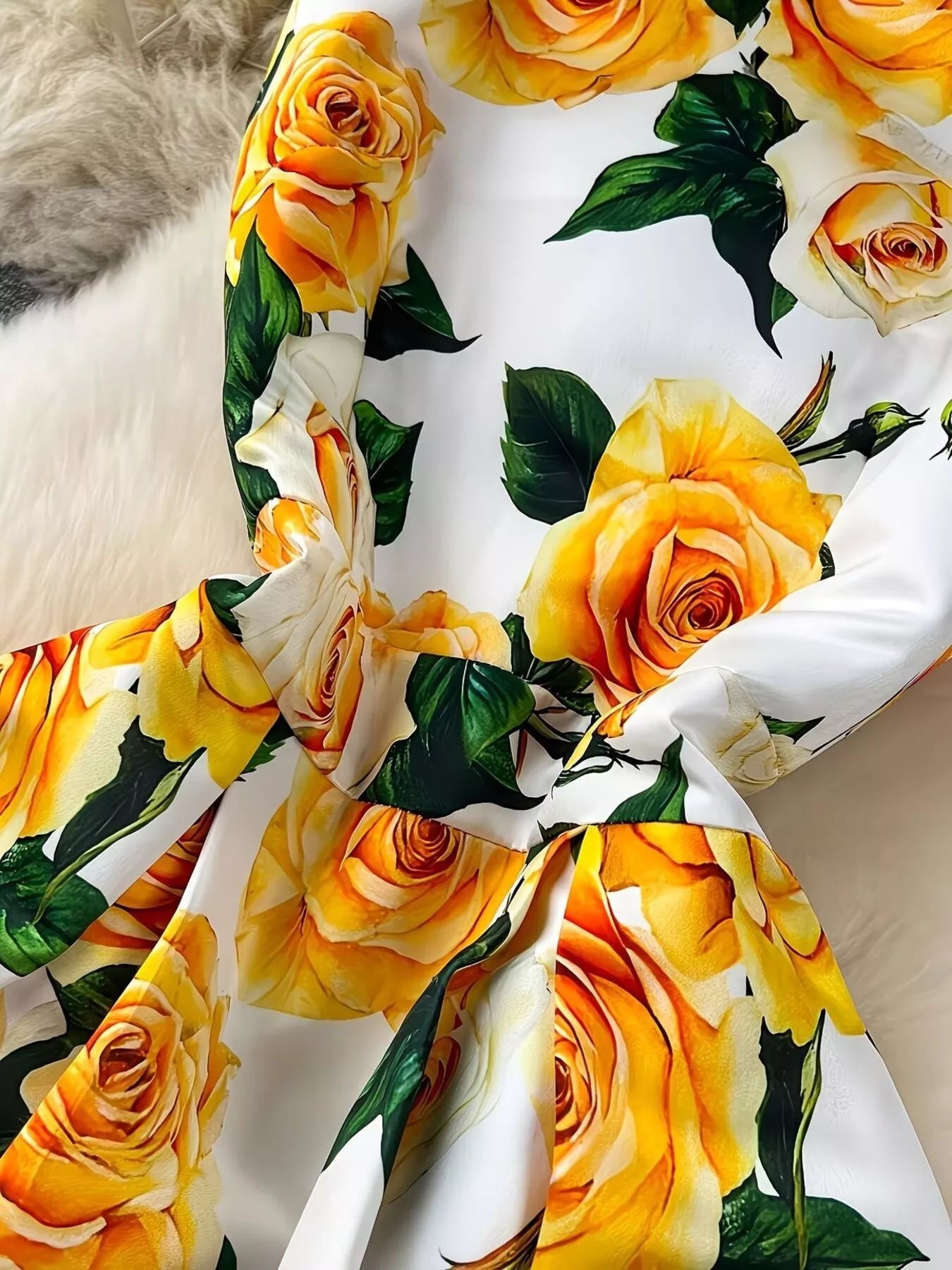 Floral Print Sleeveless Midi Dress
