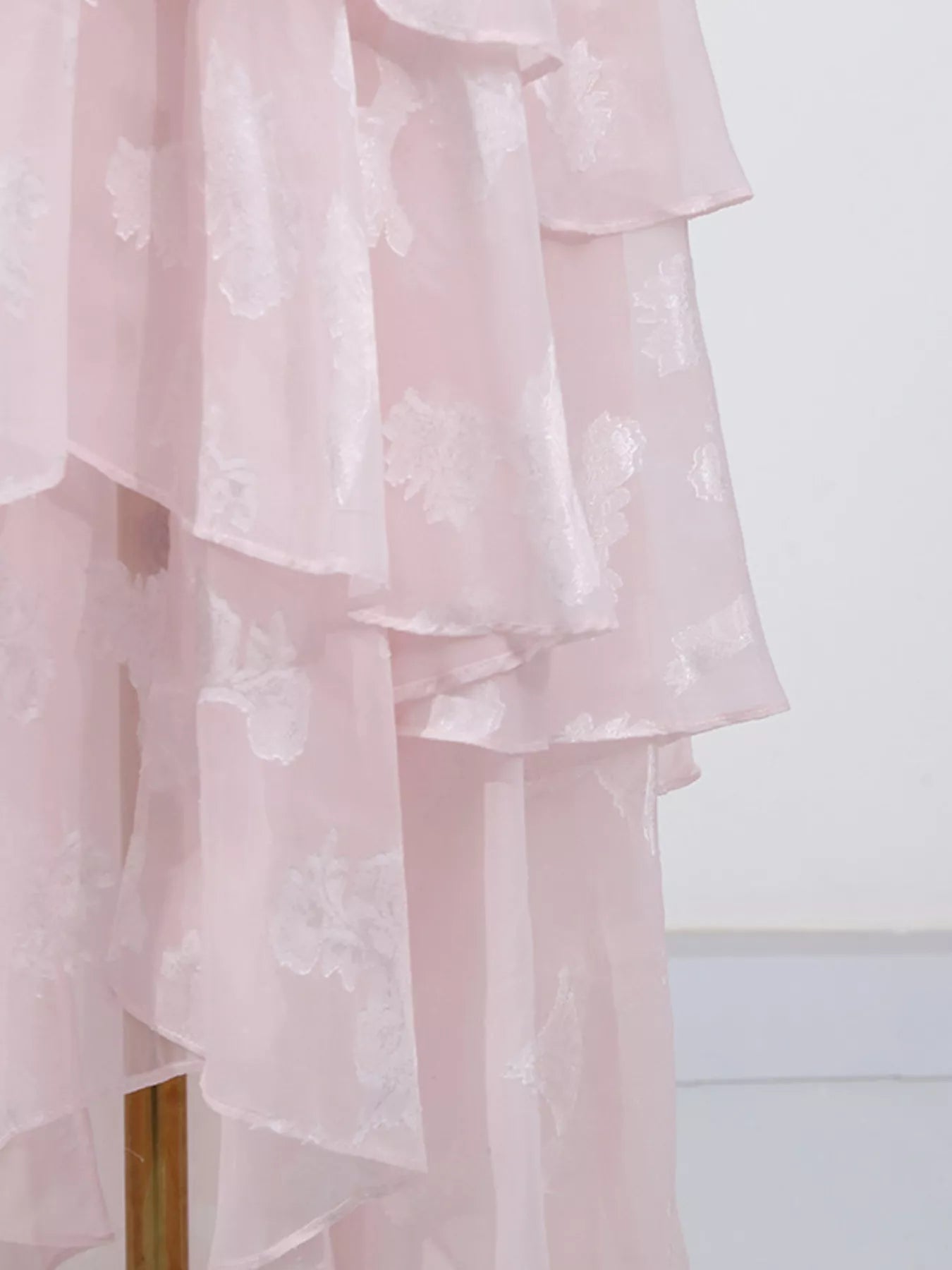 Floral Print Ruffled Maxi Dress