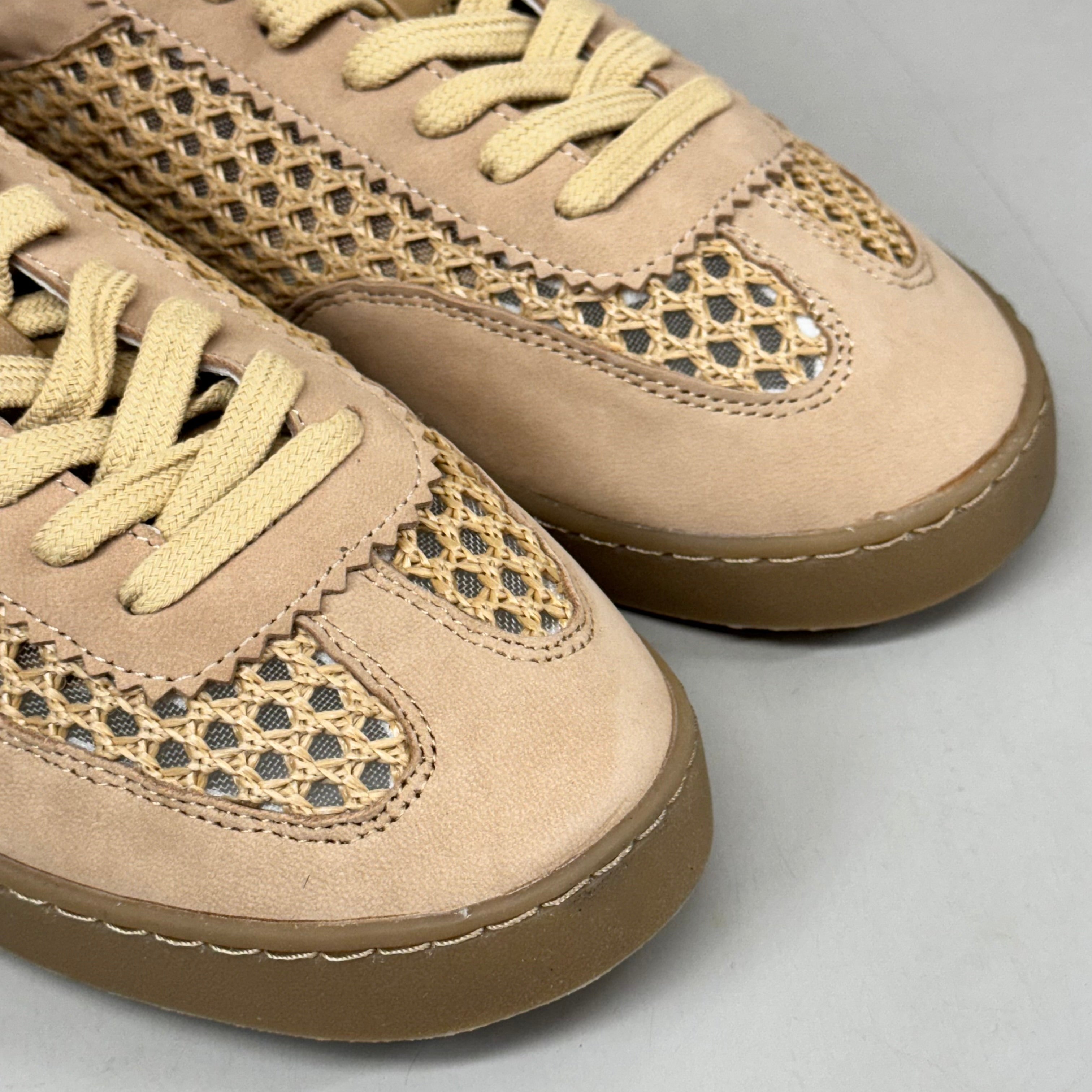 KENNETH COLE Sam Raffia Mesh Sneaker Women's Sz 11 Natural Mesh KL23SAM07
