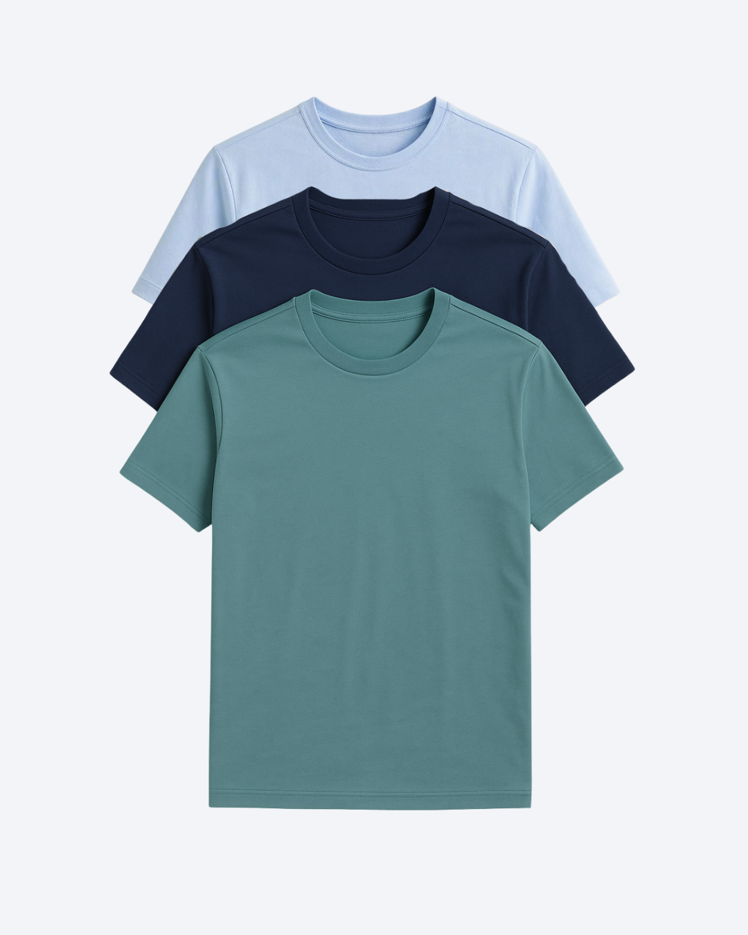 Buki Cinqo Tech Tee 3-Pack - French Blue/Blue Night/Blue Grey  - Men