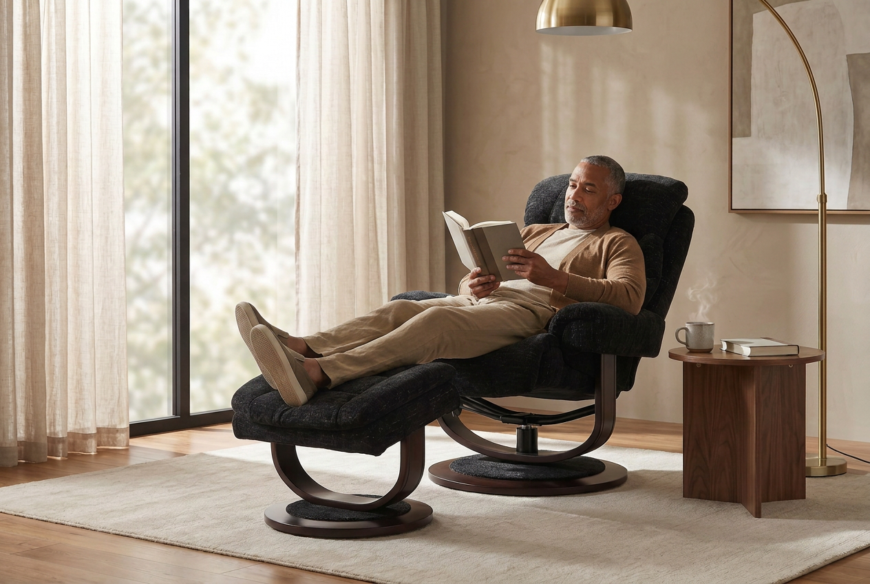 Oslo Euro Recliner w/ Ottoman