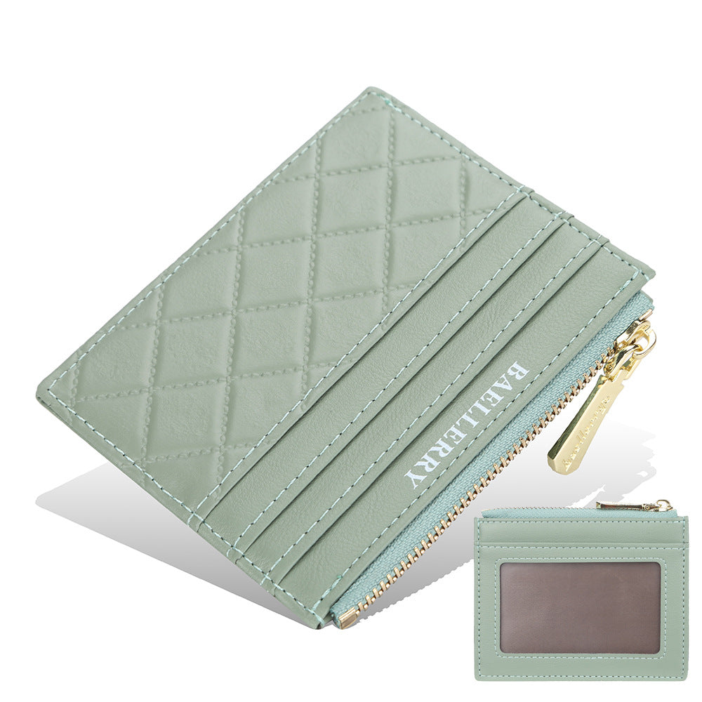 Womens Drivers License Card Holder Slim Zippered ID Case