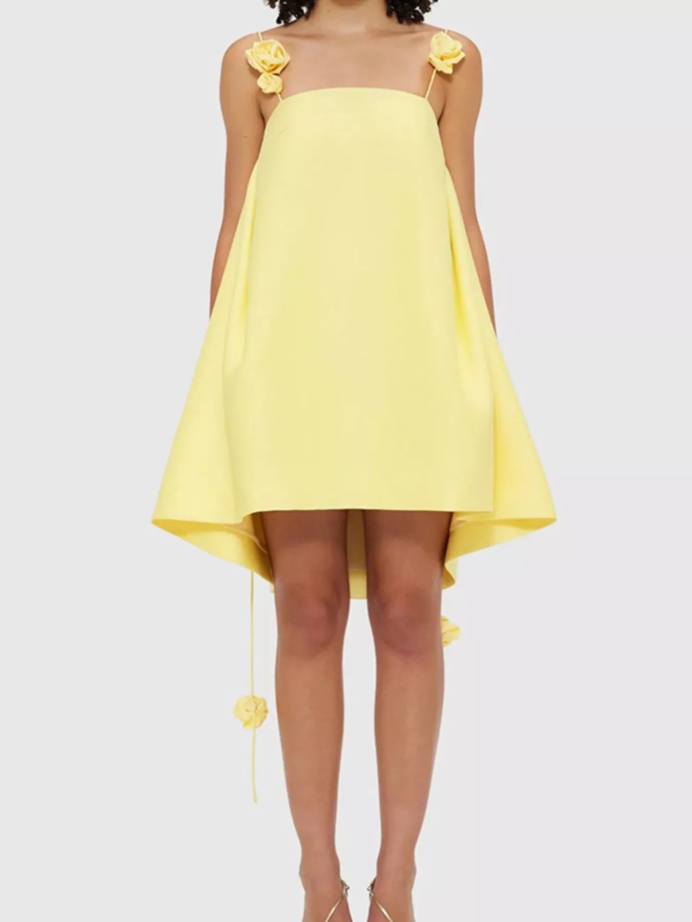 Floral Strap Mini A-Line Dress