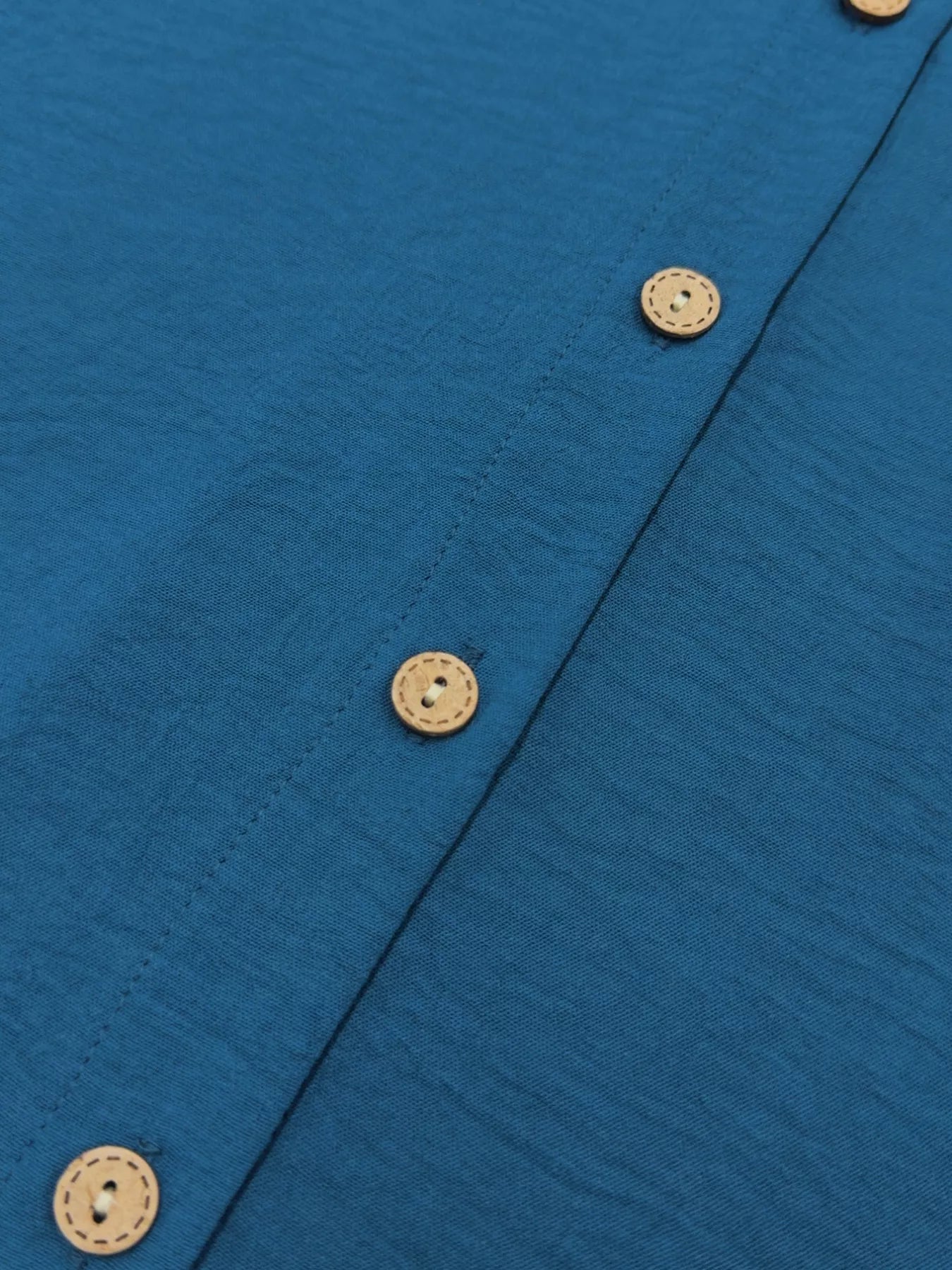 Button Front Midi Shirt Dress