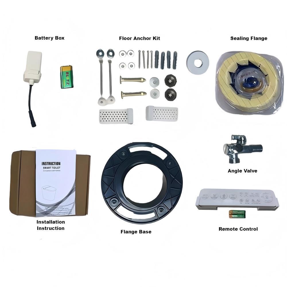 Tankless Smart Toilet With Bidet Built In, One-piece Bidet Toilet Seat, Auto ...