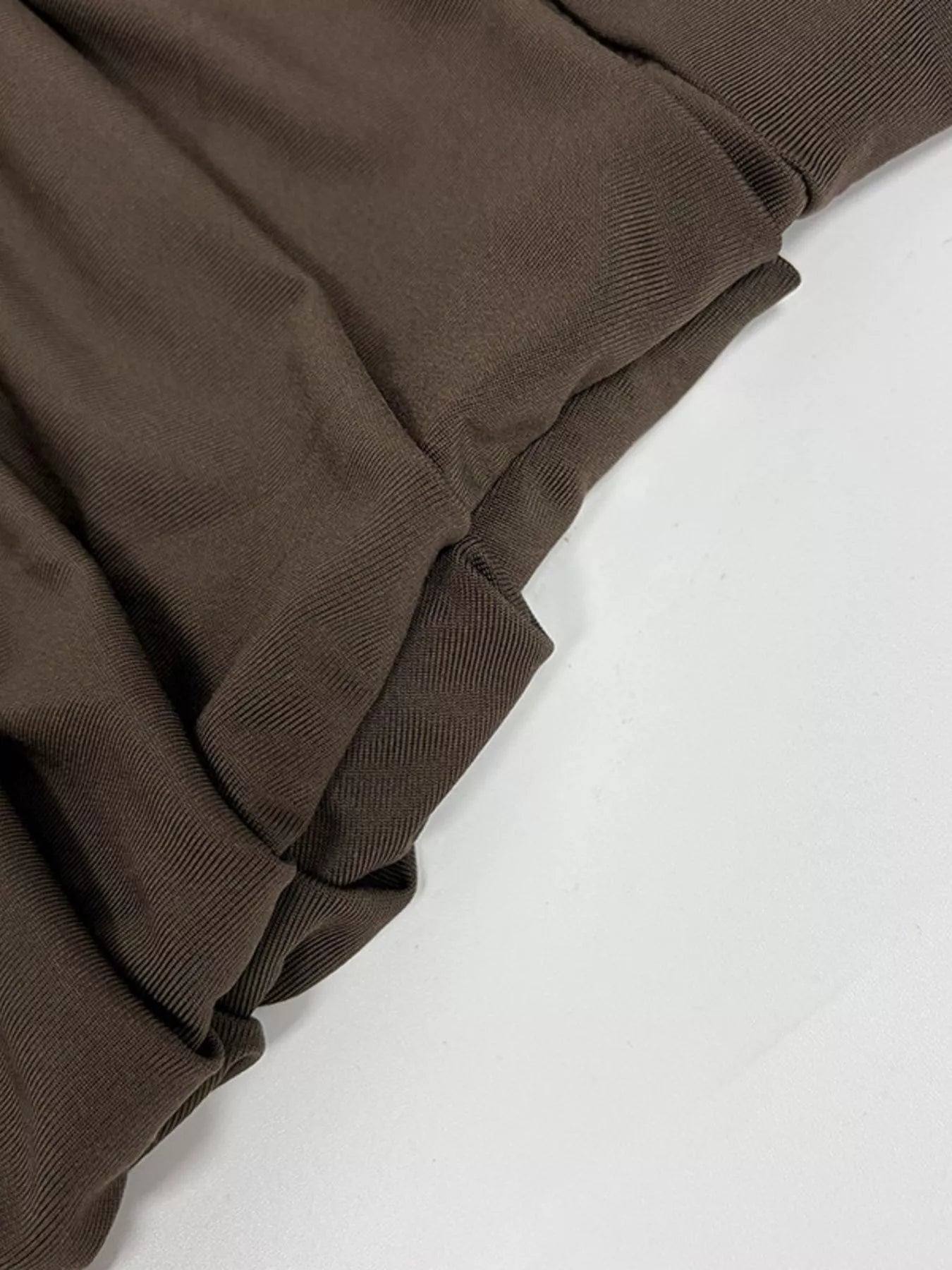Mock Neck Ruched Bodycon Mini Dress