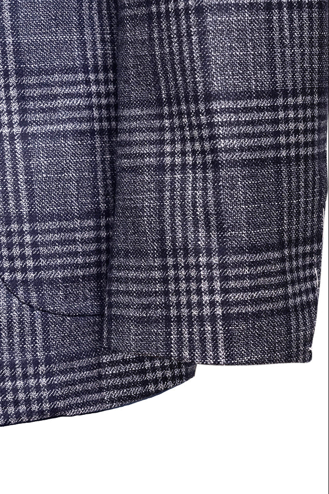 Sartorio Checked Wool-Silk-Cashmere Sport Jacket