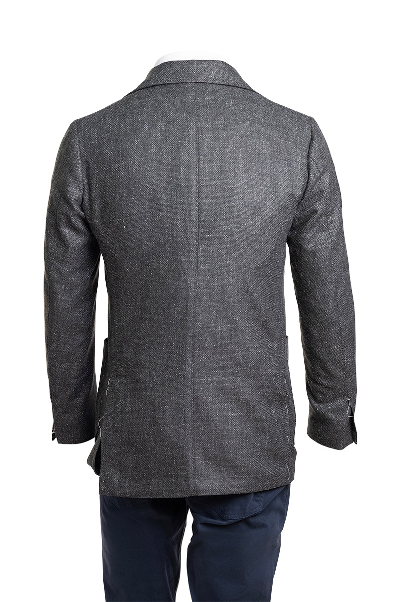 Sartorio Woven Virgin Wool-Silk-Linen Sport Jacket