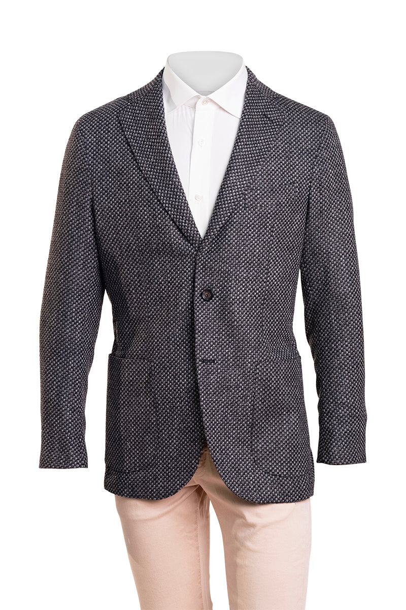 Sartorio Woven Virgin Wool-Cotton-Silk Sport Jacket