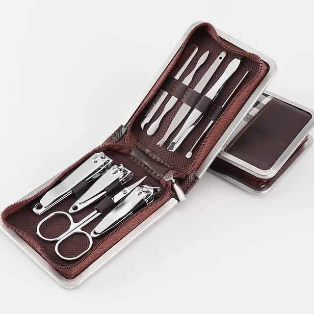 9-Pieces Set: Carbon Steel Nail Clippers Set - Overture Gifts