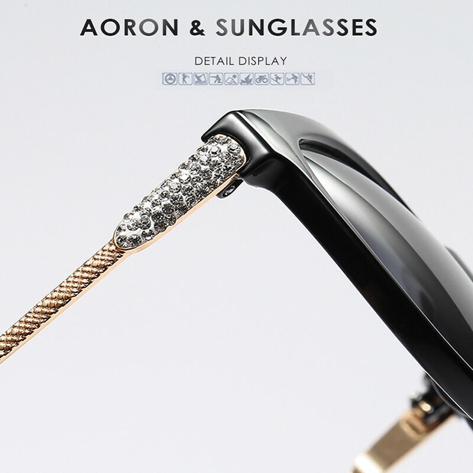 Luxury Polarized Sunglasses Women Metal Temples Sunglasses Gradient Lens Sun Glasses Women Luxury Brand