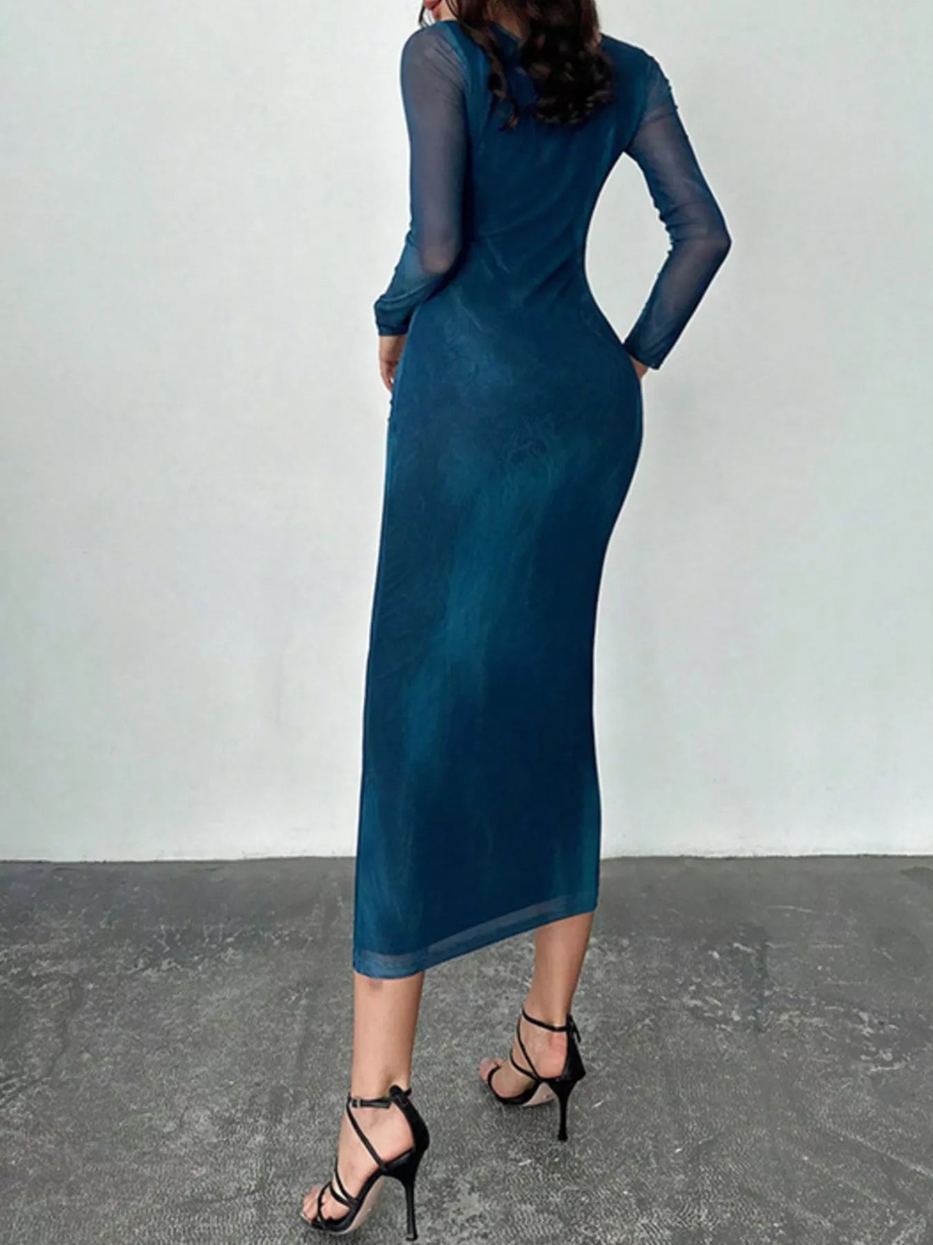 Tie-Dye Bodycon Maxi Dress